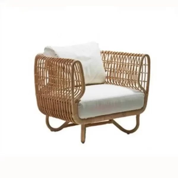 Nordic outdoor rattan sofa combination patio waterproof balcony garden villa outdoor rattan furniture leisure rattan chair - Image 7