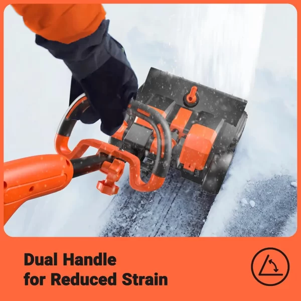 Snow Shovel with Wheels, 48V | 16-Inch | 4-Ah Brushless Cordless Snow Blower, Battery Snow Blower - Image 5